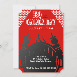 BBQ On Canada Day Invitation