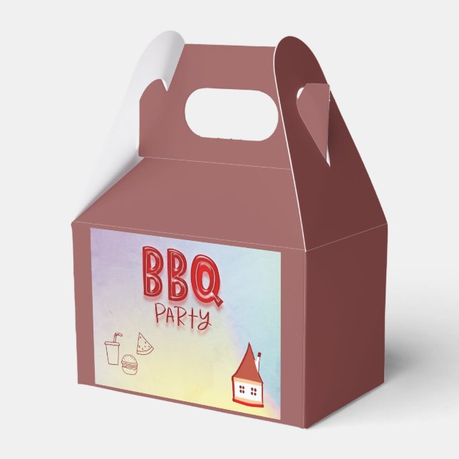 BBQ Party Favour Box (Front Side)