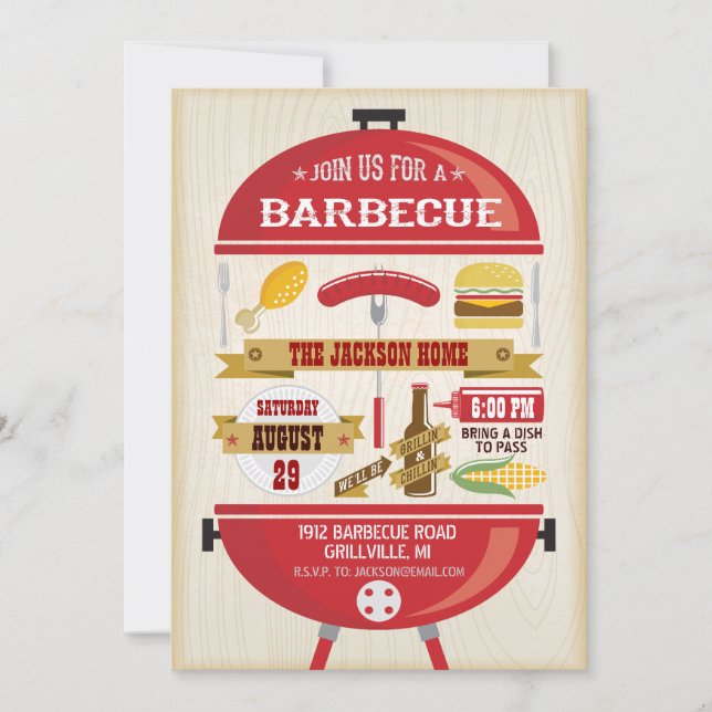 BBQ Party Invitation (Front)