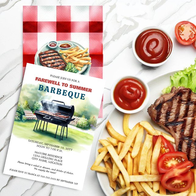 BBQ Party Invitation (Invite family and friends for a BBQ to celebrate any occasion.  )
