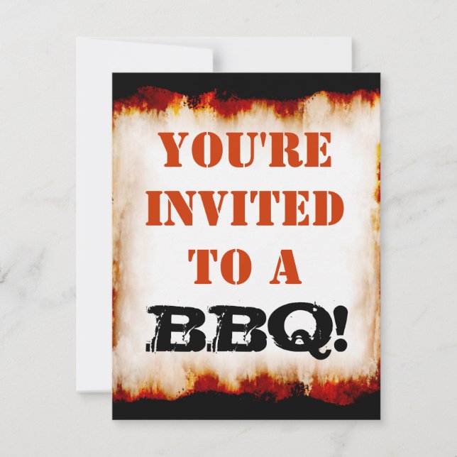 BBQ Party! Invitation (Front)