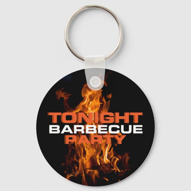 BBQ Party Key Ring (Front)