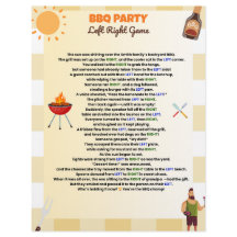 BBQ Party Left Right Game – Funny Summer Pass-the-