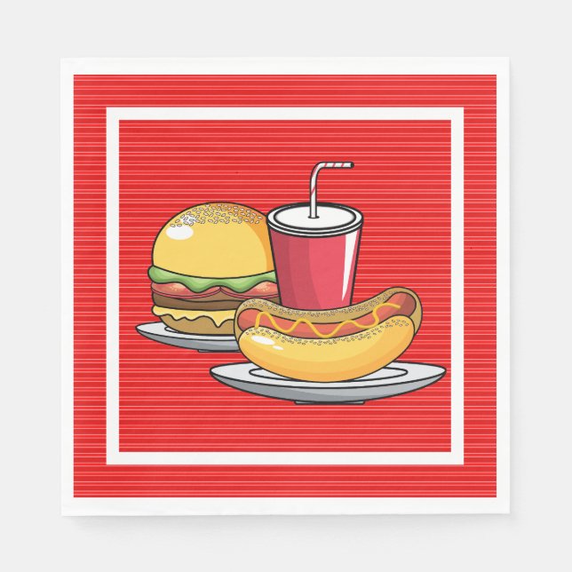BBQ Party Napkin (Front)