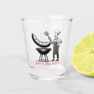  BBQ Party  Personalized Chef  Shot Glass