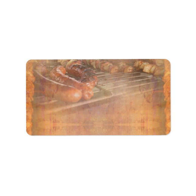 BBQ Party Return Address Label (Front)