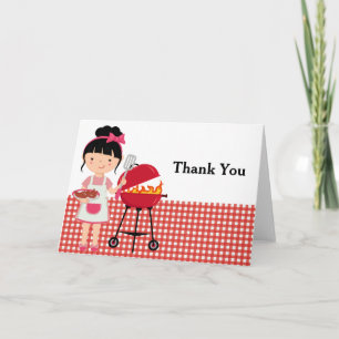 BBQ party Thank You Card