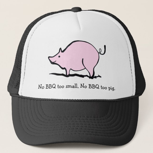 BBQ Pig Trucker Hat (Front)