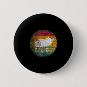 Bbq pig - vintage birthday mother's father's day 6 cm round badge