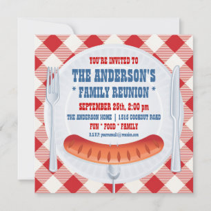 BBQ PINIC FAMILY REUNION INVITATION