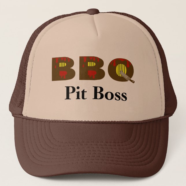 BBQ Pit Boss Cap   Customise It? (Front)