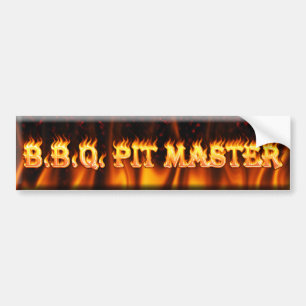 bbq pit master bumper sticker