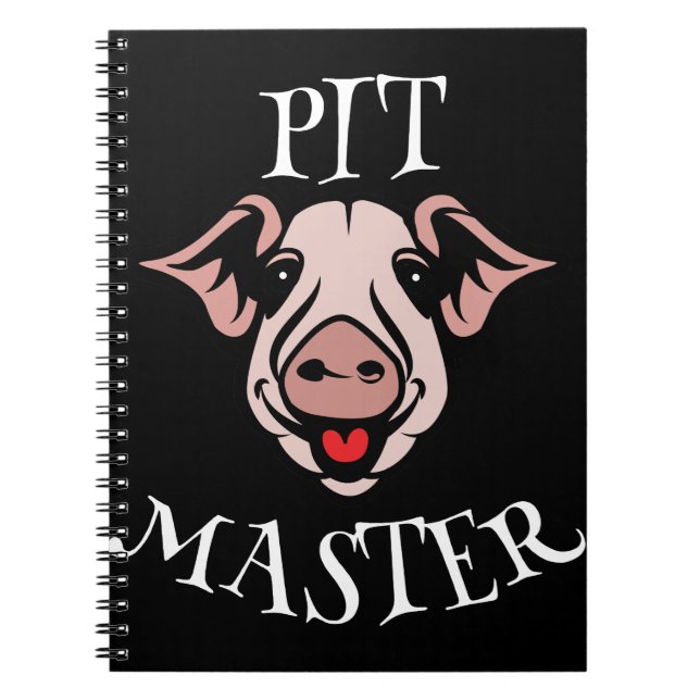 BBQ Pit Master Pig Notebook (Front)