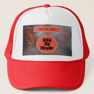 BBQ Pit Master Sizzlin' Hot Art Trucker Hat