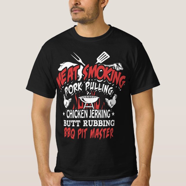 BBQ PIT MASTER T-SHIRT FOR MASTERS OF THE GRILL (Front)