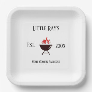 Bbq Pit Paper Plate