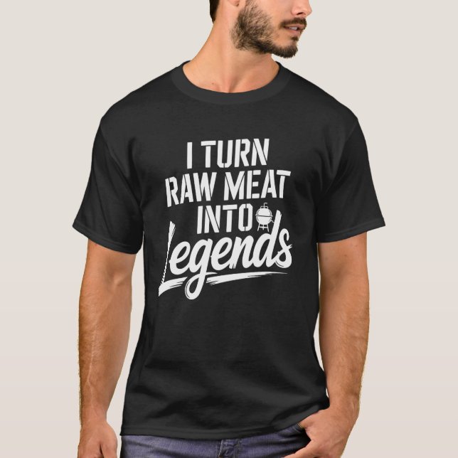 BBQ Pitmaster Meat Griller Barbecue T-Shirt (Front)