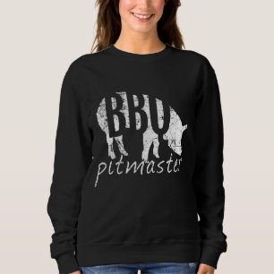 BBQ Pitmaster, Pig Grilling Grill Father's Day Gif Sweatshirt