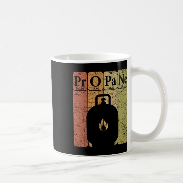 Bbq Propane Periodic Table Elements Grill Bbq Love Coffee Mug (Right)