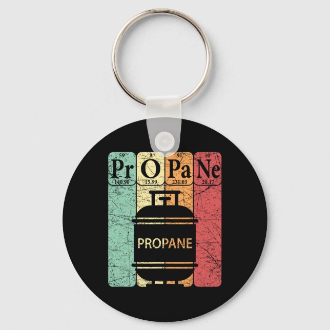 Bbq Propane Periodic Table Elements Grill Bbq Love Key Ring (Front)