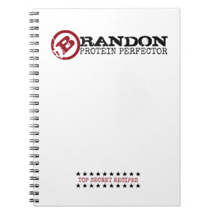 BBQ PROTEIN PERFECTOR Funny 'Top Secret' Recipe Notebook