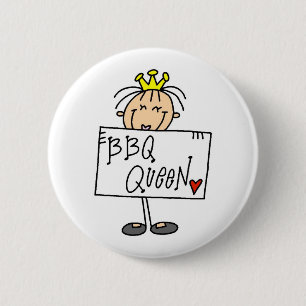 BBQ Queen 6 Cm Round Badge