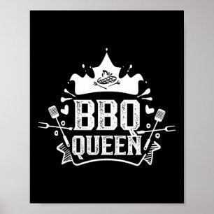 Bbq Queen Grill Meat Byrbecue Grilling Bbq  Poster