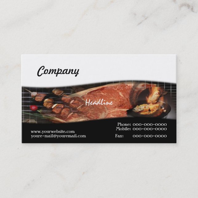 BBQ Recipes Business Card (Front)