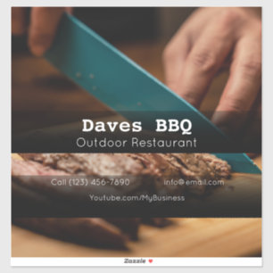 BBQ Restaurant Food Custom-Cut Vinyl Sticker