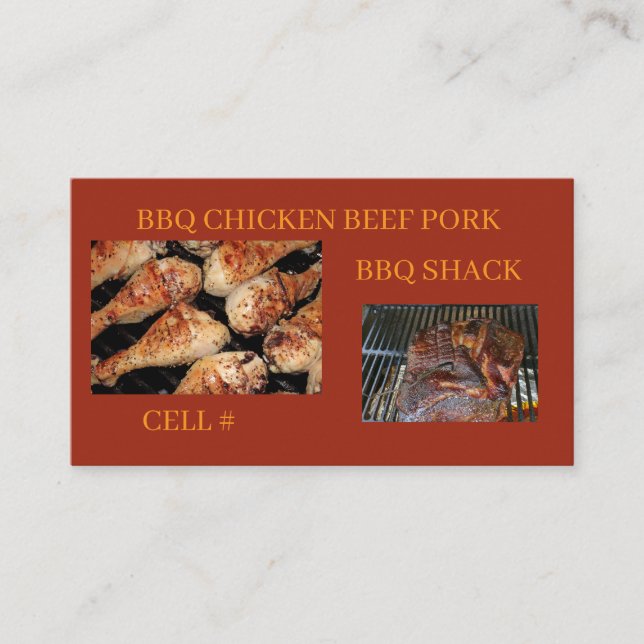 BBQ RESTURAUNT Business Card (Front)