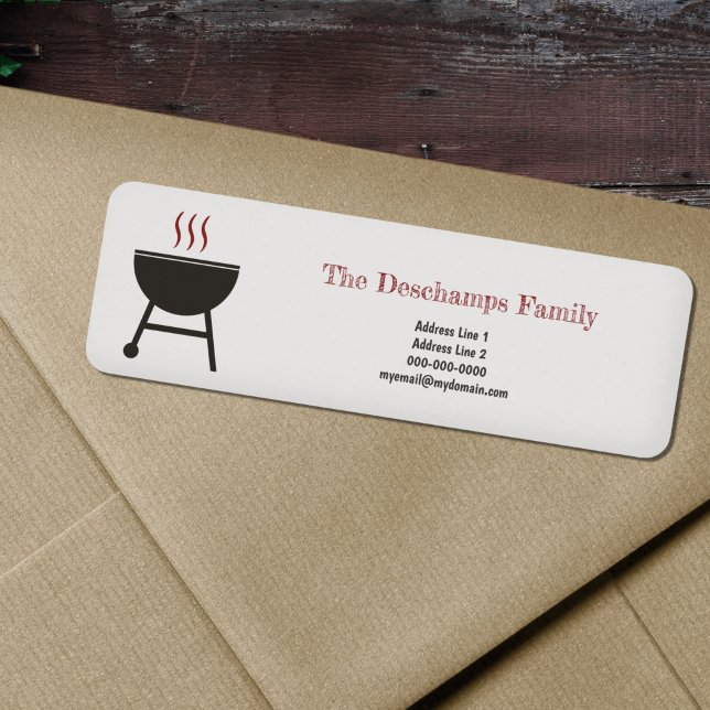 BBQ Return Address Label (BBQ Return Address Label)