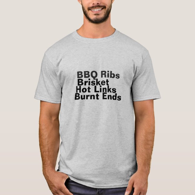 BBQ Ribs, Brisket T-Shirt (Front)