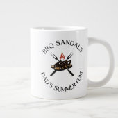 BBQ Sandals Dad's Summer Fun! | Men's Coffee Mug (Right)