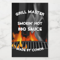 BBQ Sauce 2 x 3" Food and Beverage Label Set