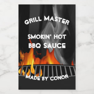 BBQ Sauce 2 x 3" Food and Beverage Label Set