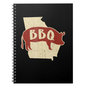 Bbq sauce barbecue chef meat cook gift notebook