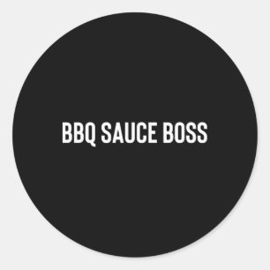 Bbq Sauce Boss Classic Round Sticker