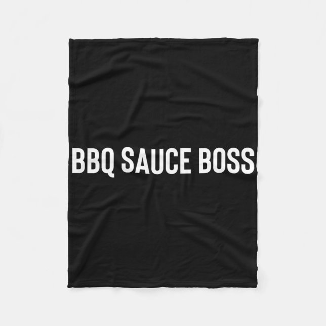 Bbq Sauce Boss  Fleece Blanket (Front)