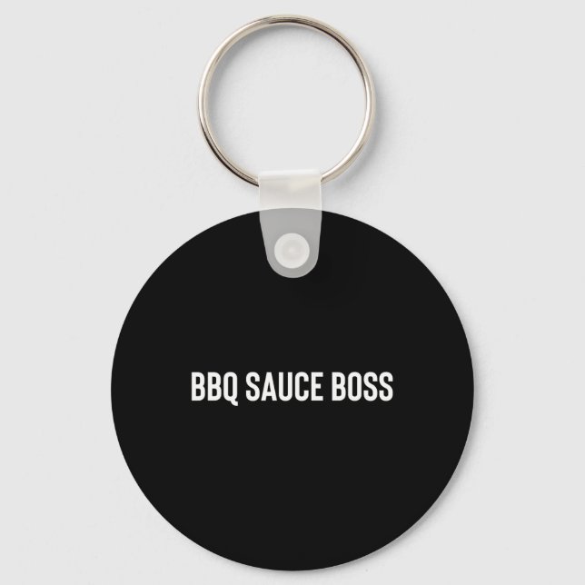 Bbq Sauce Boss  Key Ring (Front)