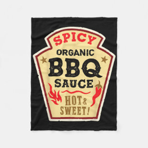 Bbq Sauce Hot Spicy Grill Ketchup Byrbeque Hallowe Fleece Blanket