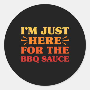 Bbq Sauce I Love Bbq Sauce Funny Food Lover Classic Round Sticker