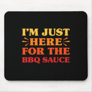 Bbq Sauce I Love Bbq Sauce Funny Food Lover Mouse Pad