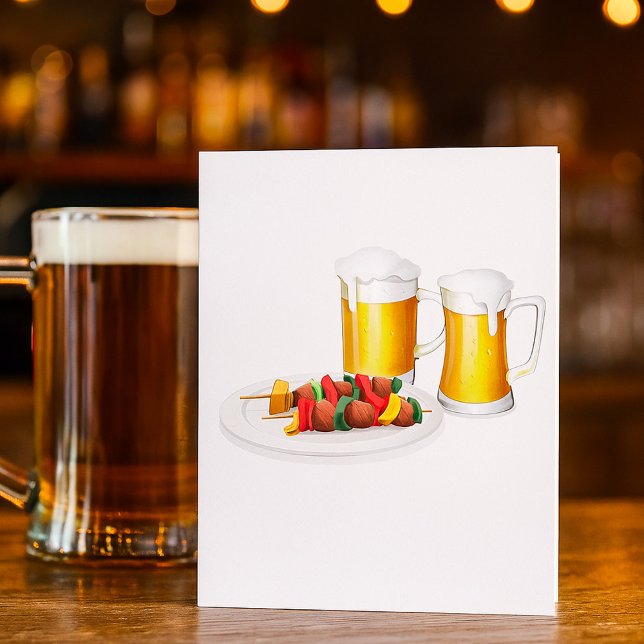 BBQ Skewers and Beer Summer Cookout Invitation (Creator Uploaded)