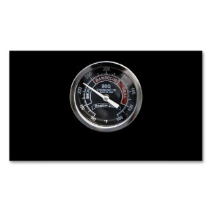 BBQ Smoker 225 Degree Temperature Gauge Perfect Magnetic Business Card