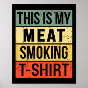 Bbq Smoker Apparel Meat Smoking Accessories Men Sm Poster