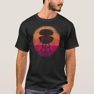 BBQ Smoker Retro Sunset T-Shirt