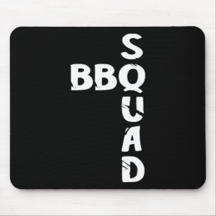 Bbq Squad Smoker Pit Grill Master Grilling Team Pi Mouse Pad