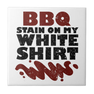 BBQ Stain on my White Ceramic Tile