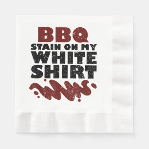BBQ Stain on my White Napkin