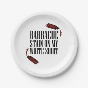 BBQ Stain on my White Paper Plate